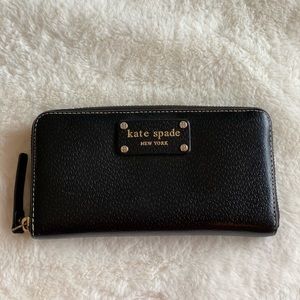 Kate spade black leather wallet